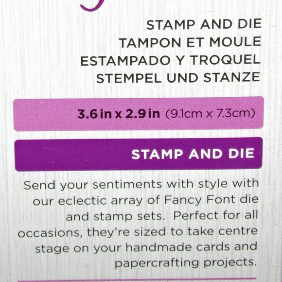 NWT CRAFTER'S COMPANION 14 PC Gemini HAPPY Die‎ & Clear Sentiment Stamps Phrases - Picture 6 of 6